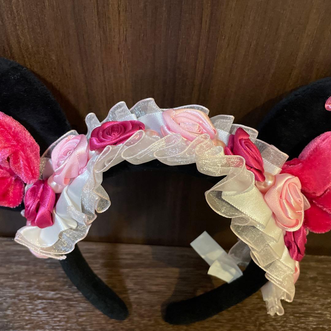 ディズニーリゾート ミニー カチューシャ フリル バラ - メルカリ