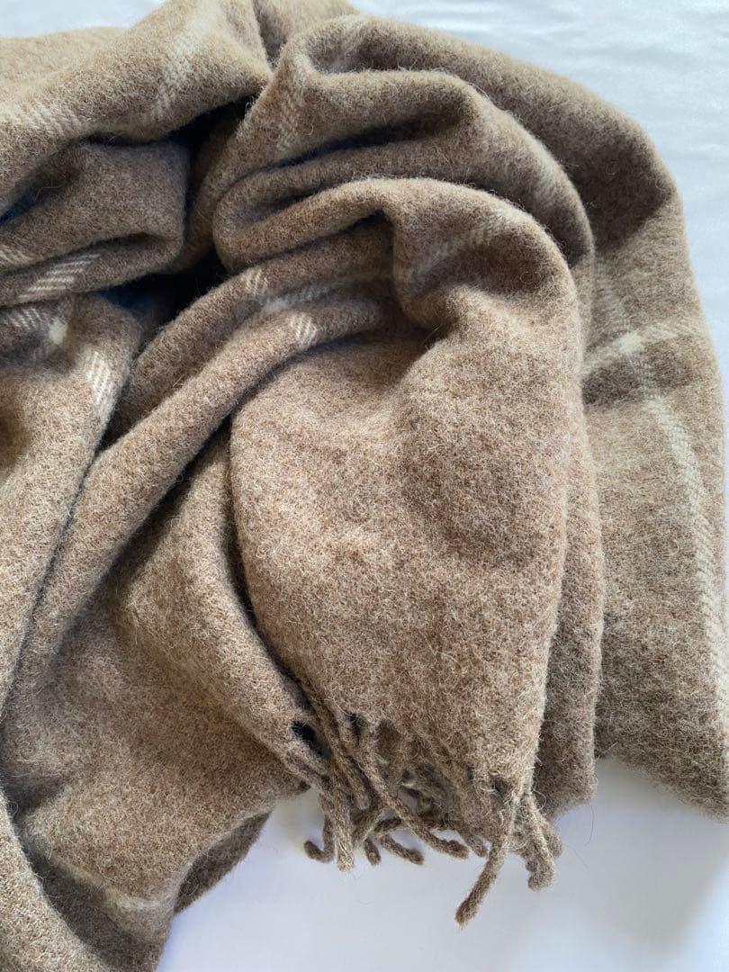 新品同様◆ウール ブランケット シルケボープレード ダナーヤ ひざ掛け