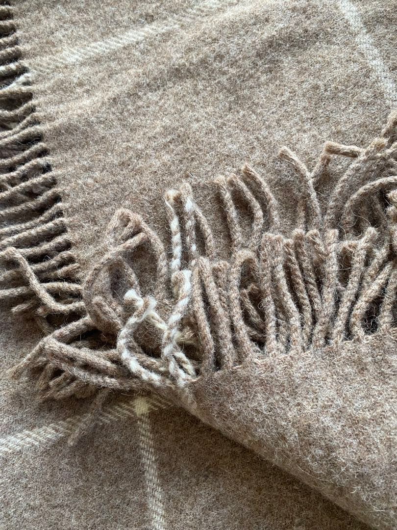 新品同様◆ウール ブランケット シルケボープレード ダナーヤ ひざ掛け