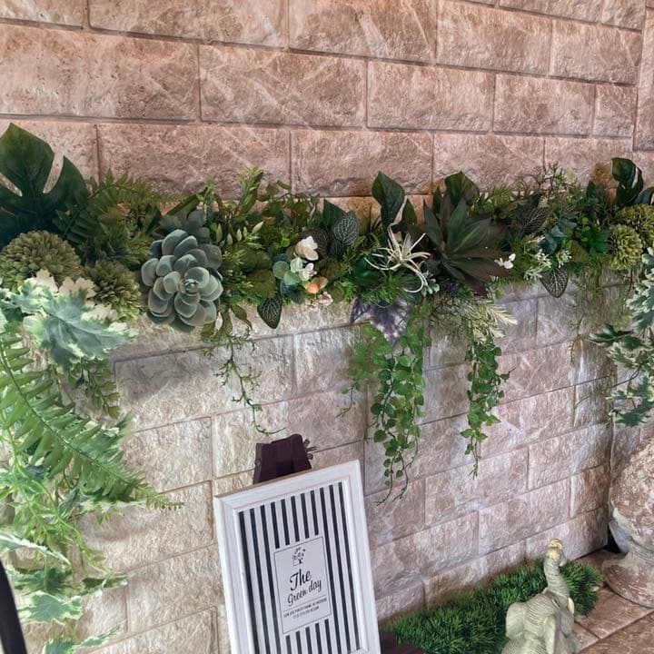 光触媒　人工観葉植物　ウォールグリーン　フェイク　フラワー40530