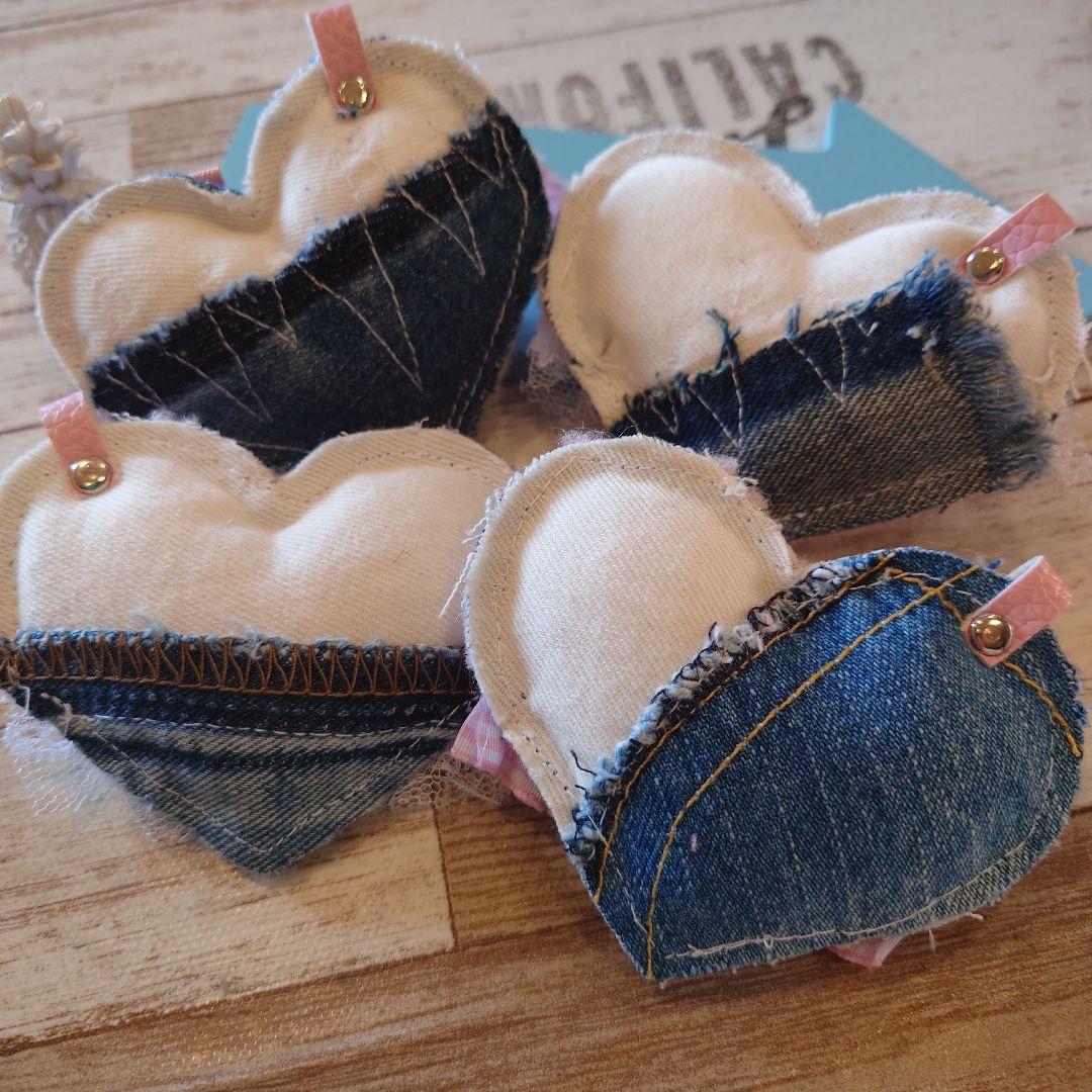 いちごパフェ☆様お取り置き649＆650☆ぷっくりハートキーホルダー４個セット