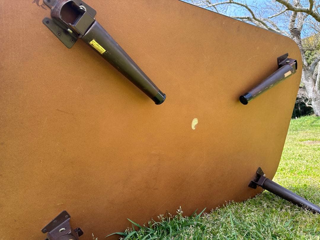 ❤️昭和レトロ❤️緑色の花柄テーブル 長方形❤️