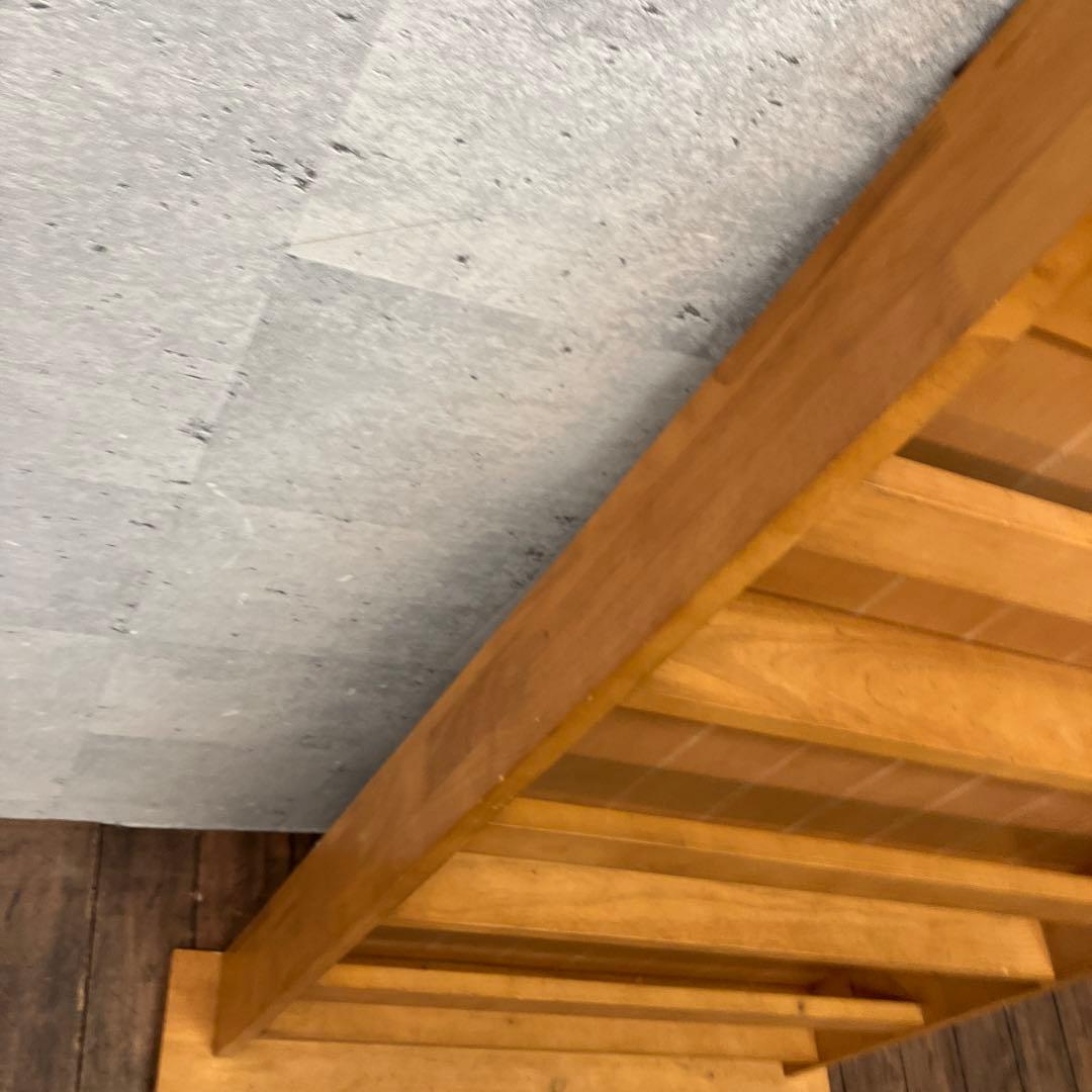 北欧レトロ 木製飾り棚 3段 立て掛け ブックスタンド 本立て 飾り棚 古家具