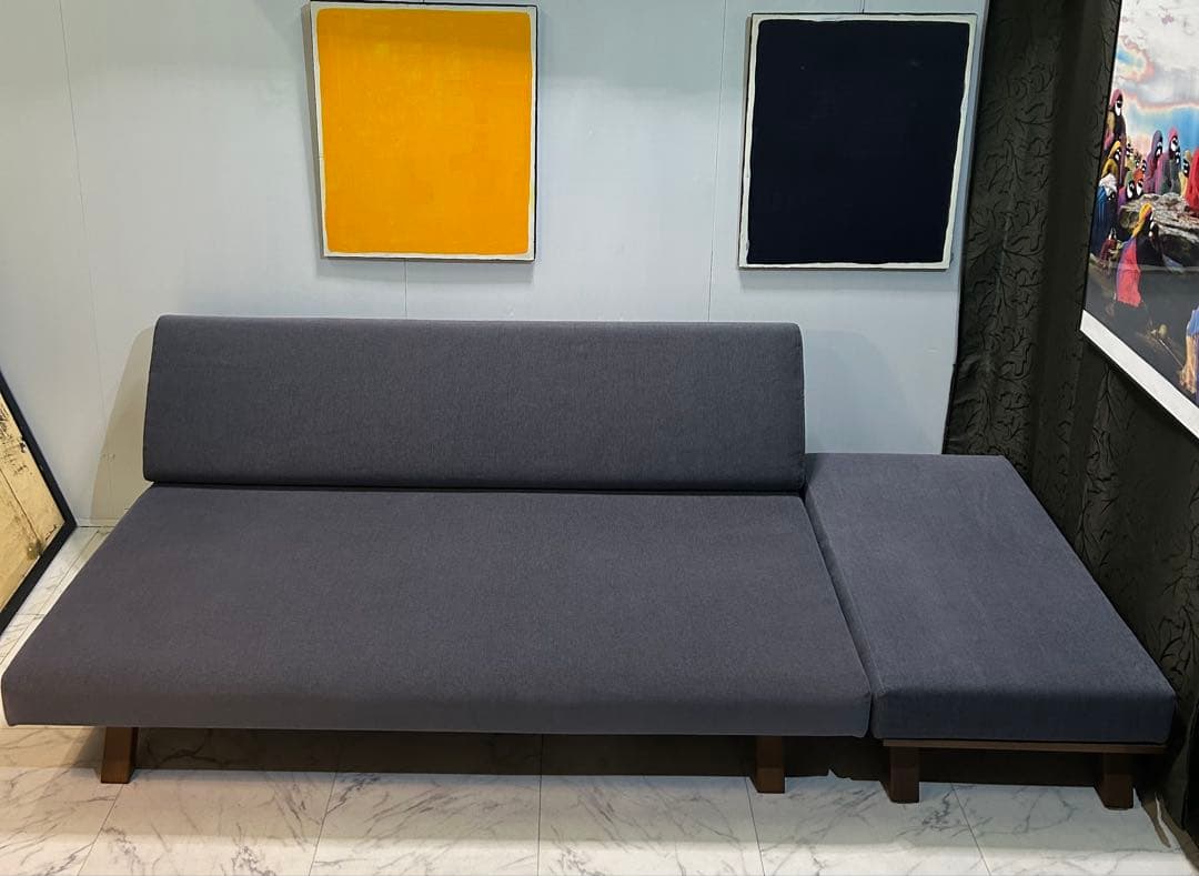 Sabisabi ソファ3人掛け【背もたれフラットタイプ】 オットマン