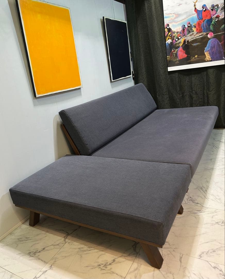 Sabisabi ソファ3人掛け【背もたれフラットタイプ】 オットマン