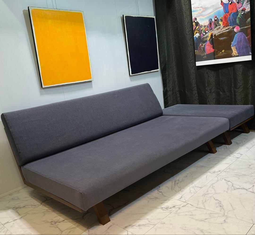 Sabisabi ソファ3人掛け【背もたれフラットタイプ】 オットマン