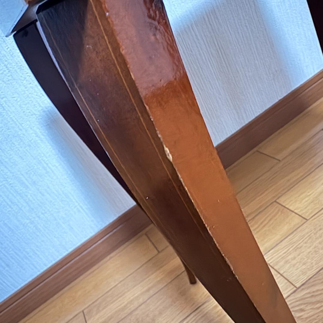 イタリア製 オルゴール付 象嵌細工サイドテーブル 帰れソレントへ アンティーク