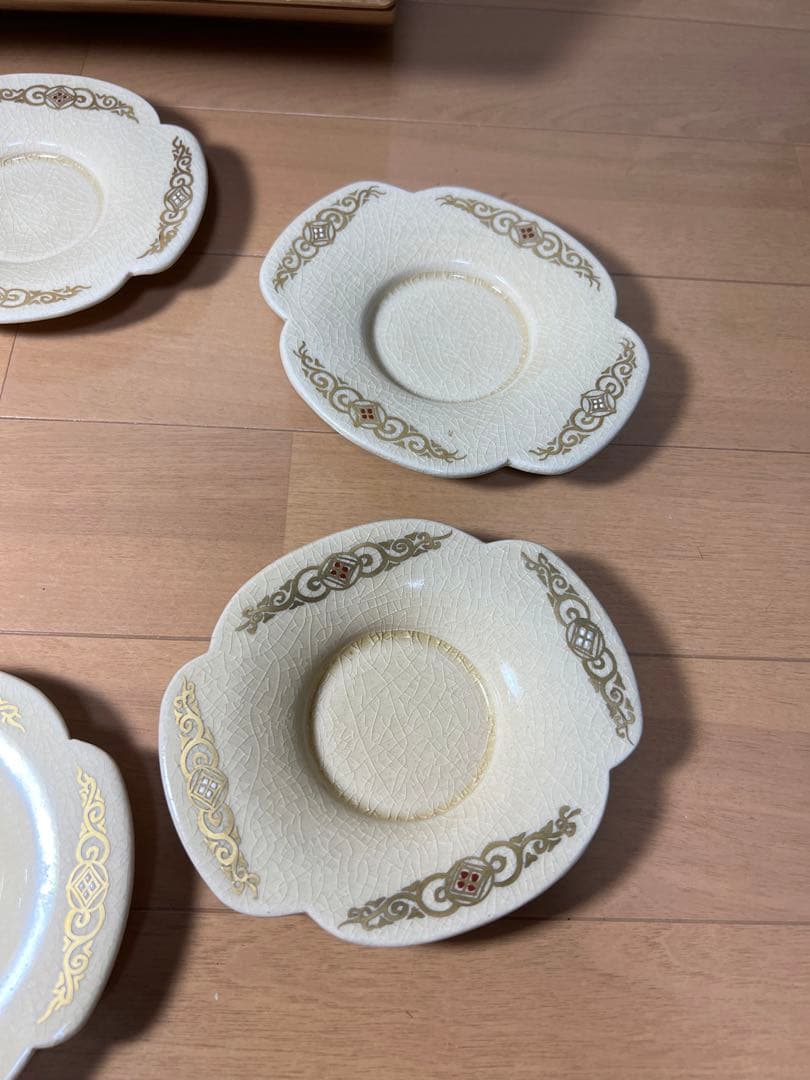 550 有田焼　薩摩　茶托　6客　金彩　未使用