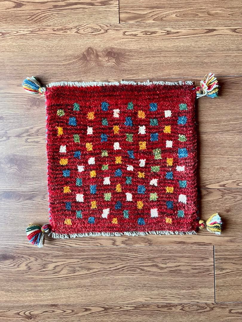 ペルシャギャッベ (ギャベ) チェアマット 椅子の座布団 No.11399