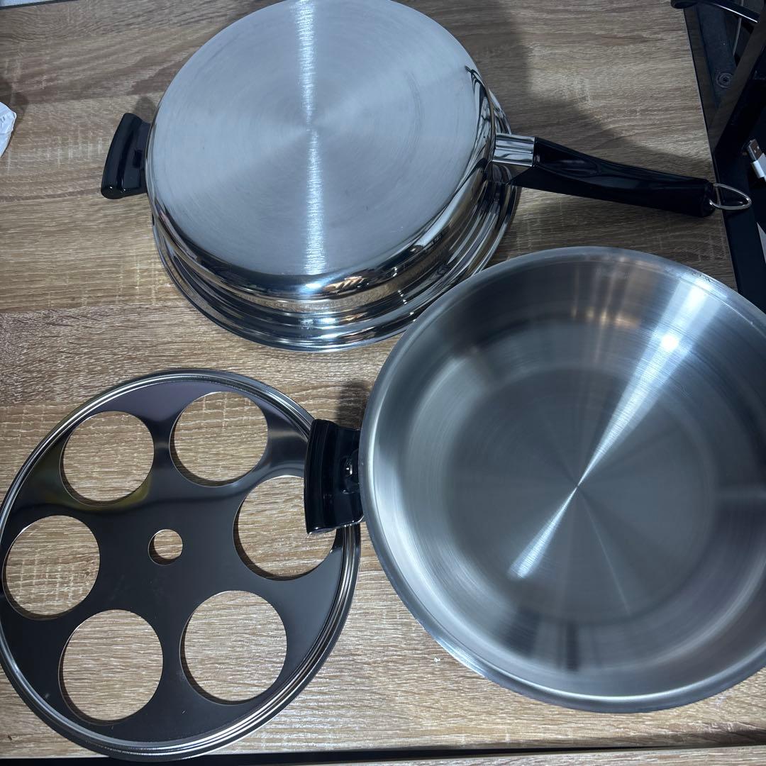 アムウェイ クイーン 大フライパン ドームカバーセット 未使用 美品