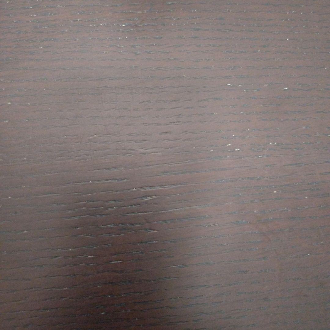 ダークブラウン 楕円形センターテーブル