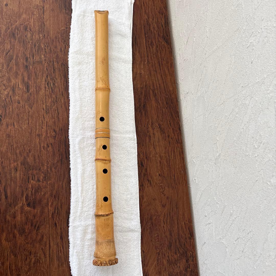 尺八　竹治　銀三線　竹製　琴古流　約60、5㎝