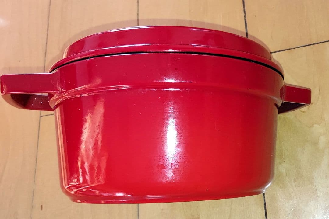 【美品】ストウブ ピコ ココット ラウンド チェリー 20cm