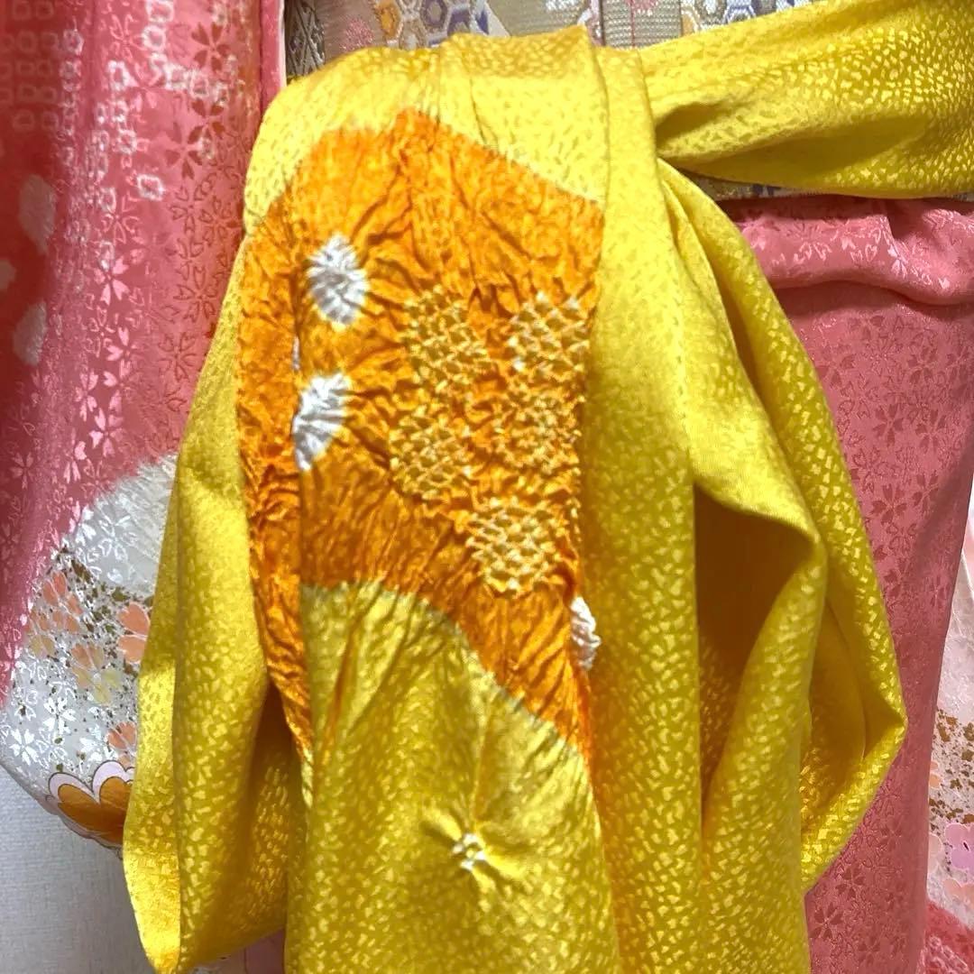 七五三　正絹　着物セット　7歳