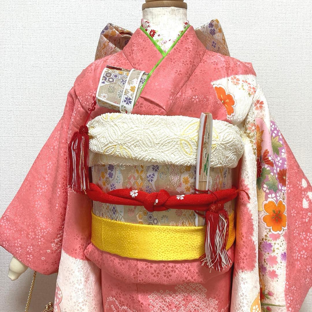 七五三　正絹　着物セット　7歳