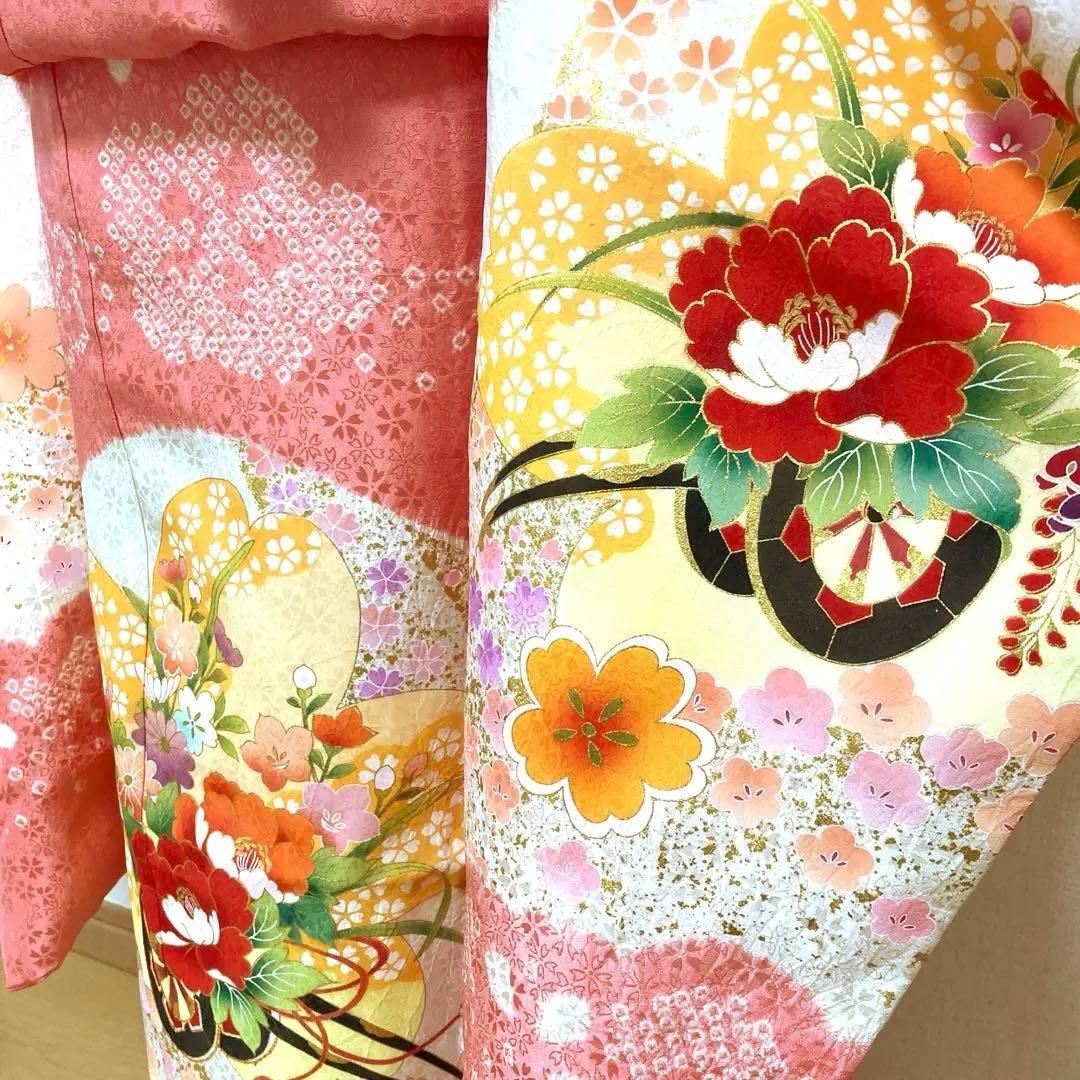 七五三　正絹　着物セット　7歳