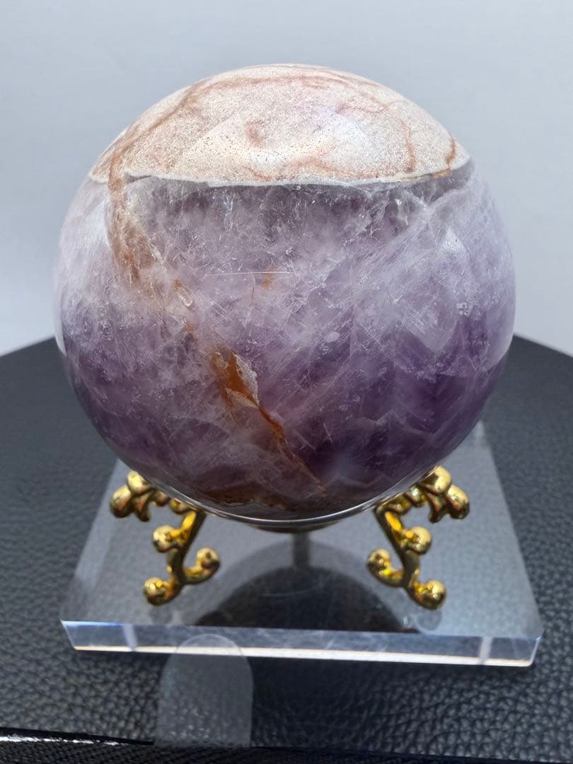 クレイジーアゲートアメジスト スフィア 超美品！ 1166