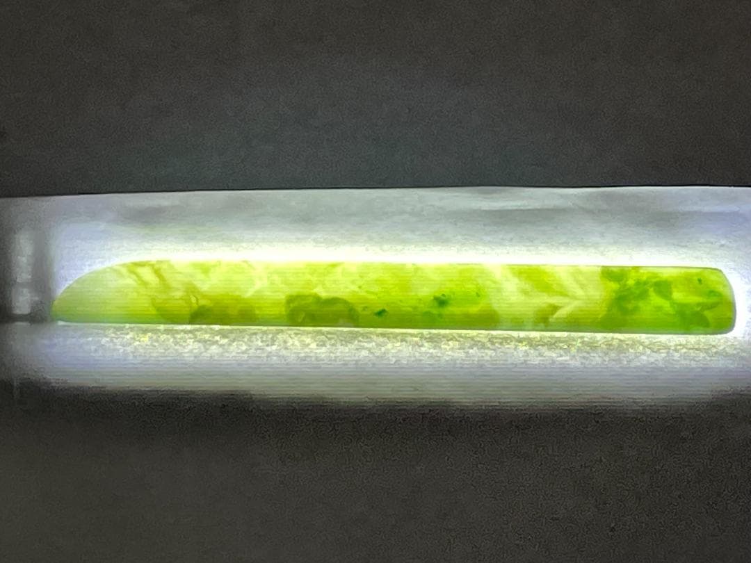 【未使用】翡翠　菓子切　５本セット　桐箱付き