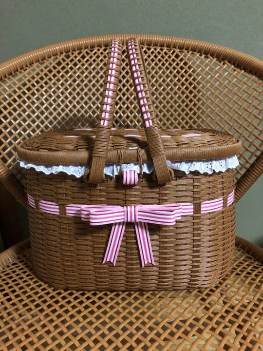 さくら様　オーダーゴミ箱、ピクニックかご完成品