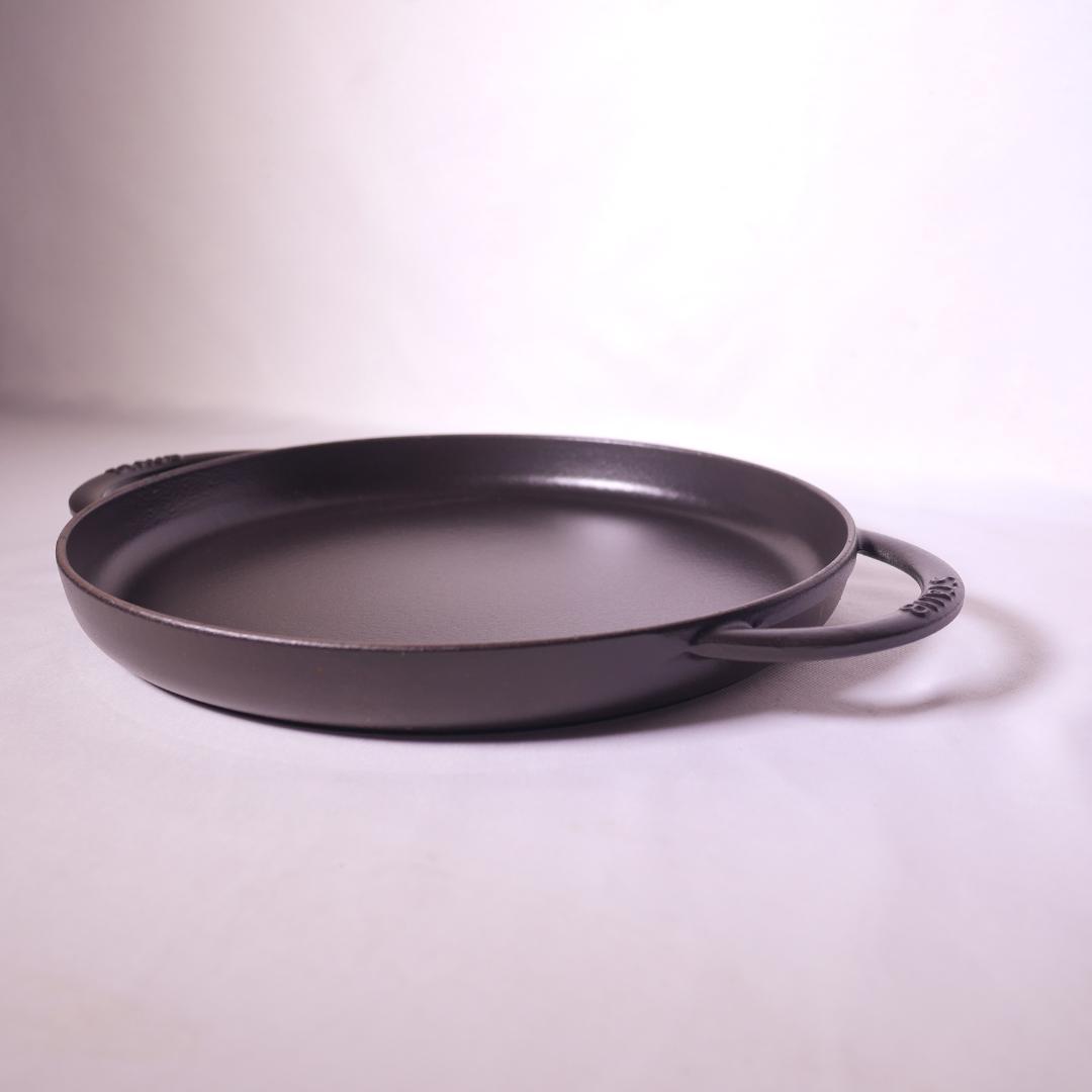 STAUB ストウブ ラウンドダブルハンドル ピュアグリドル 12インチ