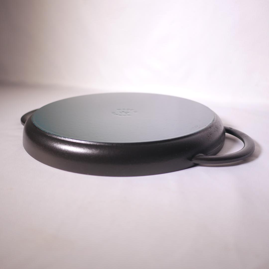 STAUB ストウブ ラウンドダブルハンドル ピュアグリドル 12インチ