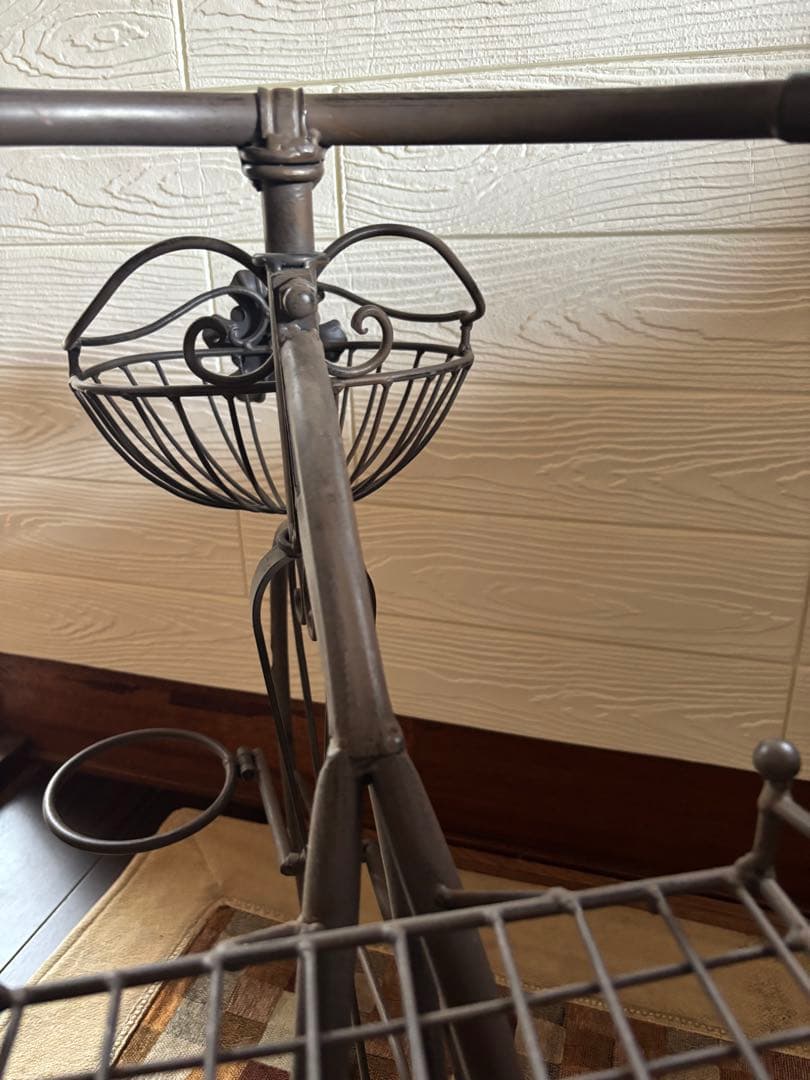 アイアン三輪車 プランタースタンド アンティーク オブジェ ガーデン