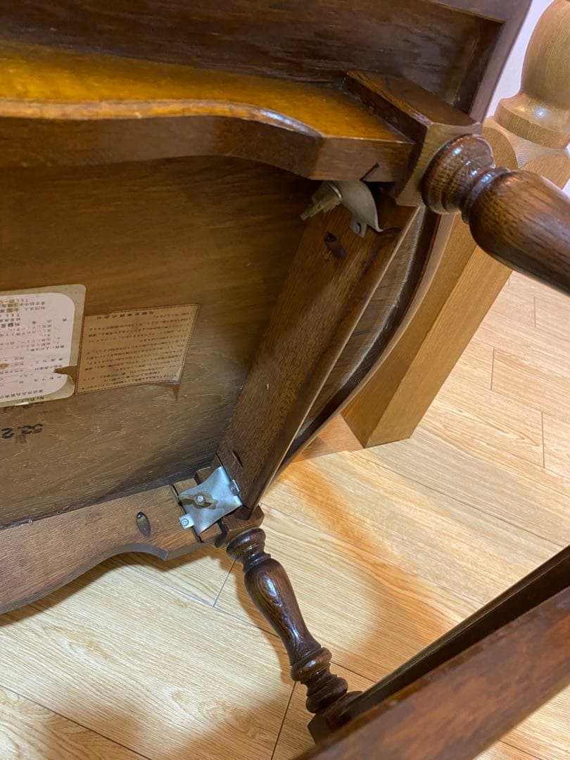 飛騨産業　ヴィンテージ サイドテーブル　ナラ　レトロ　昭和　53年製　最終価格