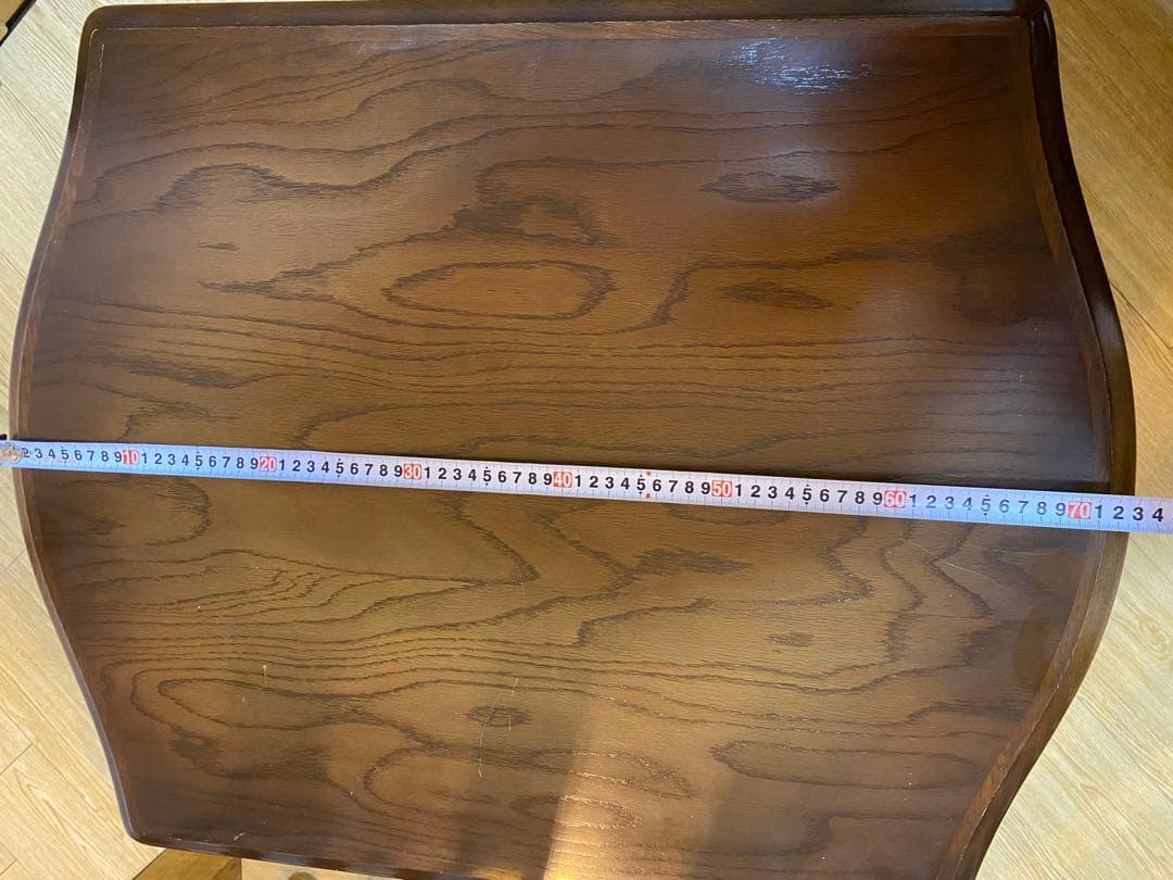 飛騨産業　ヴィンテージ サイドテーブル　ナラ　レトロ　昭和　53年製　最終価格