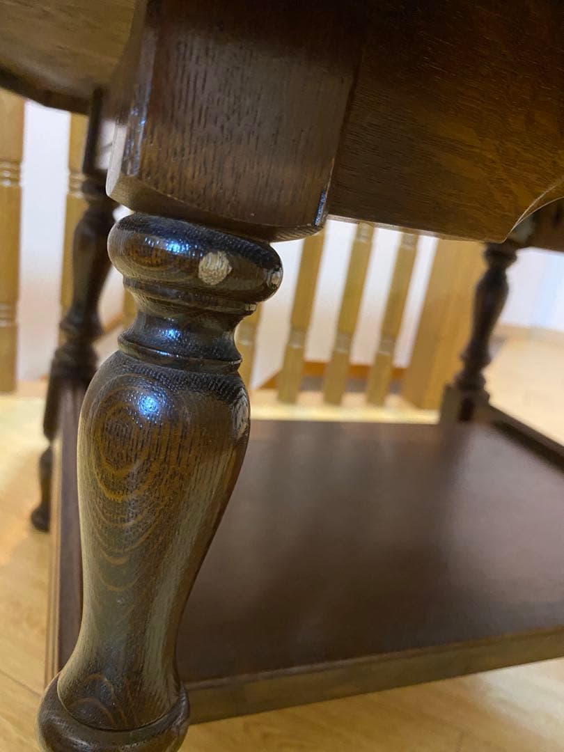 飛騨産業　ヴィンテージ サイドテーブル　ナラ　レトロ　昭和　53年製　最終価格