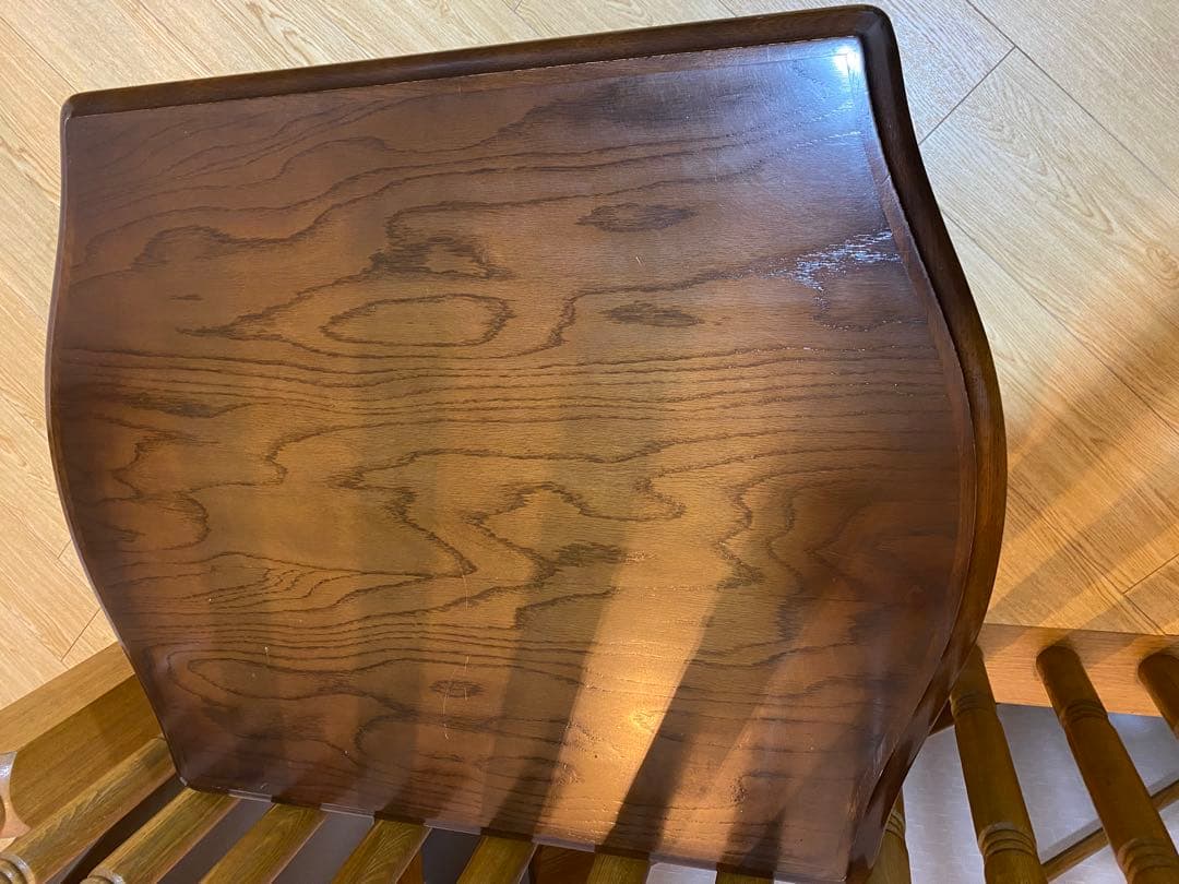 飛騨産業　ヴィンテージ サイドテーブル　ナラ　レトロ　昭和　53年製　最終価格