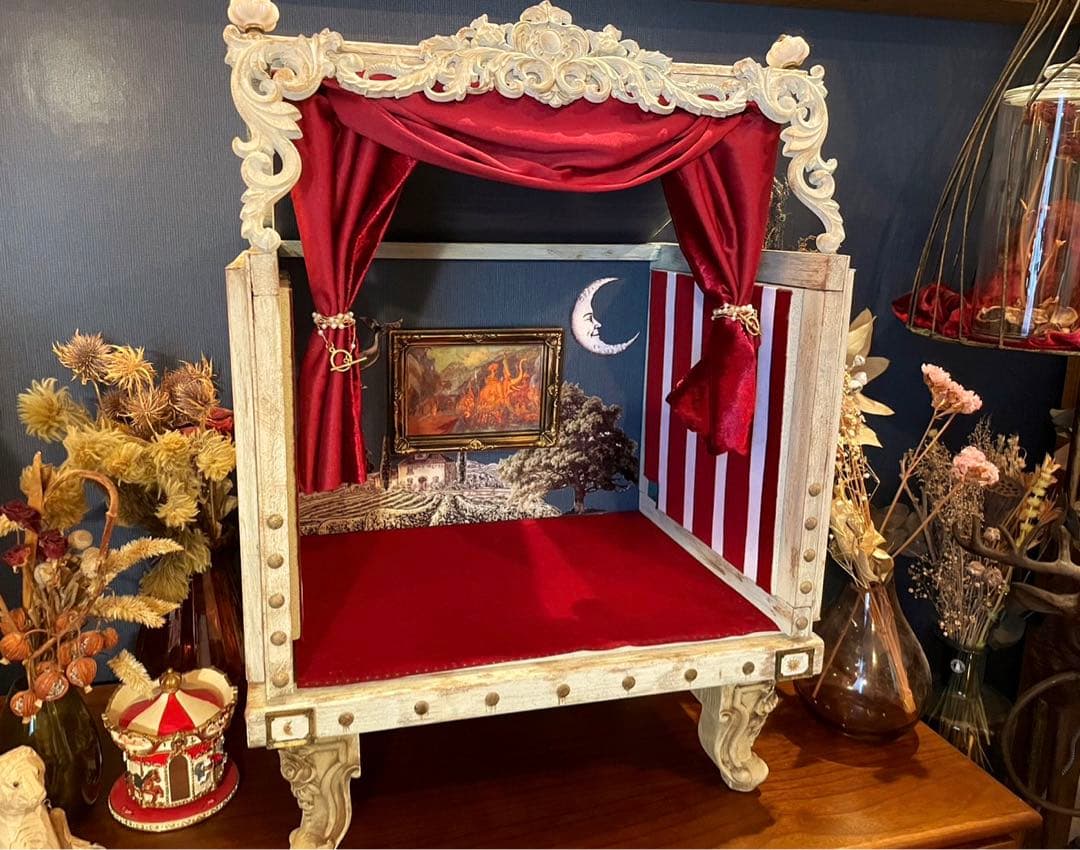 人形劇の舞台 アンティークドールハウス 劇場型ドールハウス（オーダー