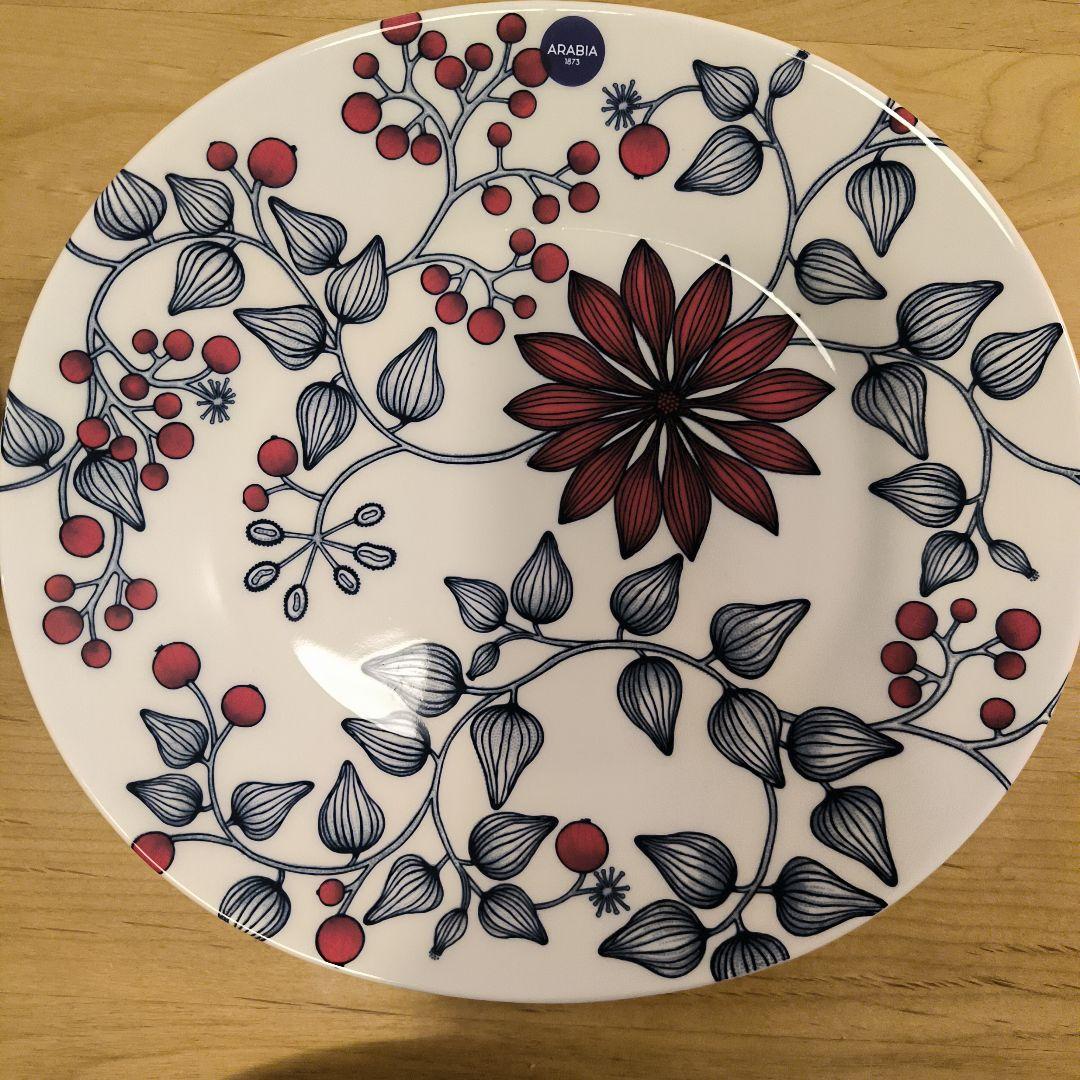 ARABIA ルノフロストベリー　オーバル 皿　プレート 25cm 4枚セット