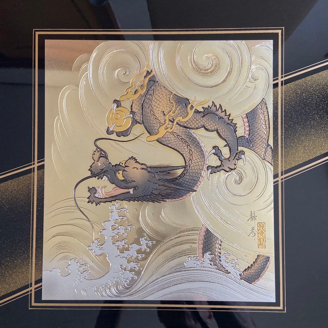 五月人形　彫金　飾り棚＆屏風