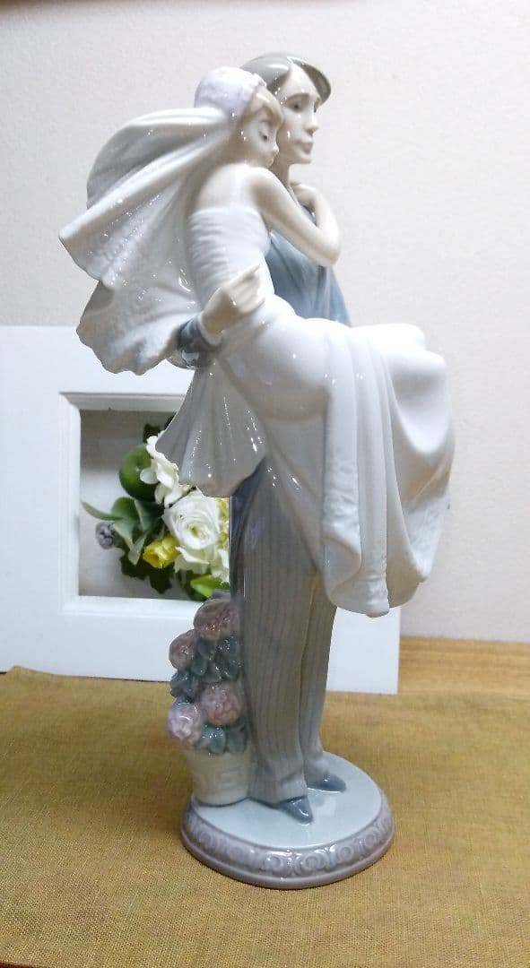 美品リヤドロ LLADRO HAPPY WEDDING 記念日 お祝い 結婚式