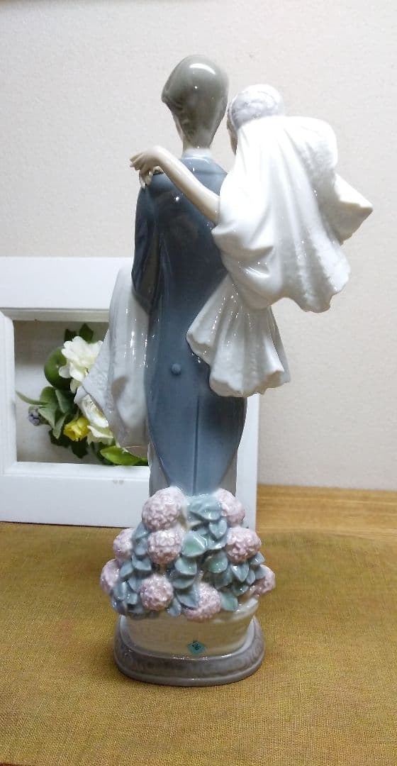 美品リヤドロ LLADRO HAPPY WEDDING 記念日 お祝い 結婚式