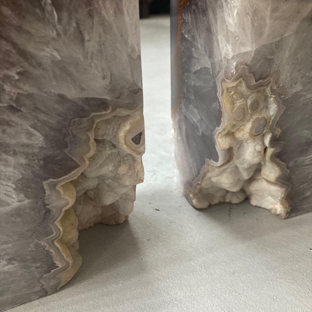 天然石　ブックエンド/ Natural stone bookends