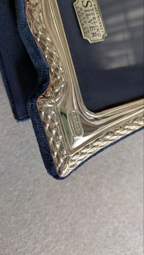 英国製　シェフィールド　銀製フォトフレーム　アンティーク