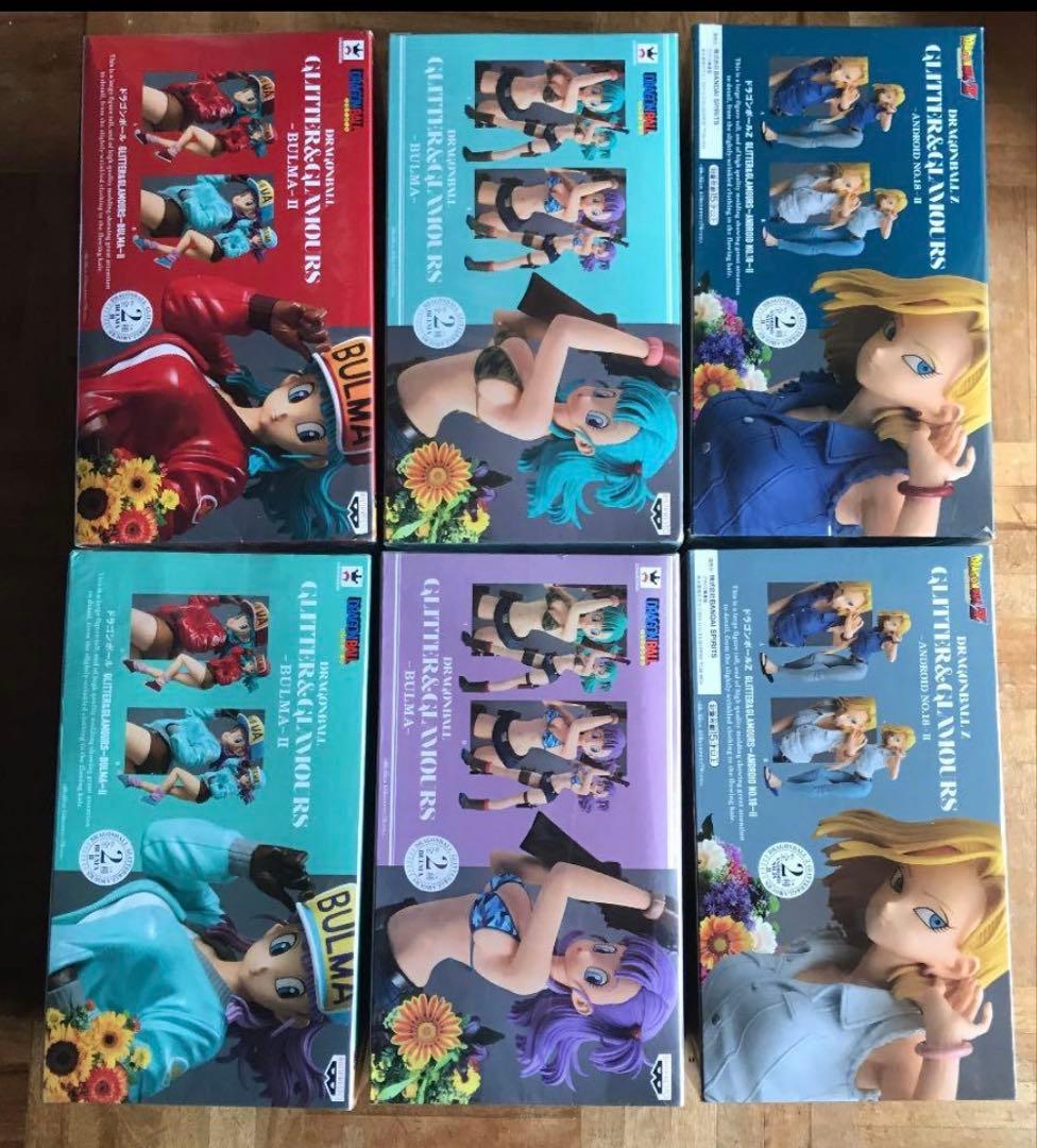 ドラゴンボール　GLITTER&GLAMOROUS　ブルマ　 18号　フィギュア