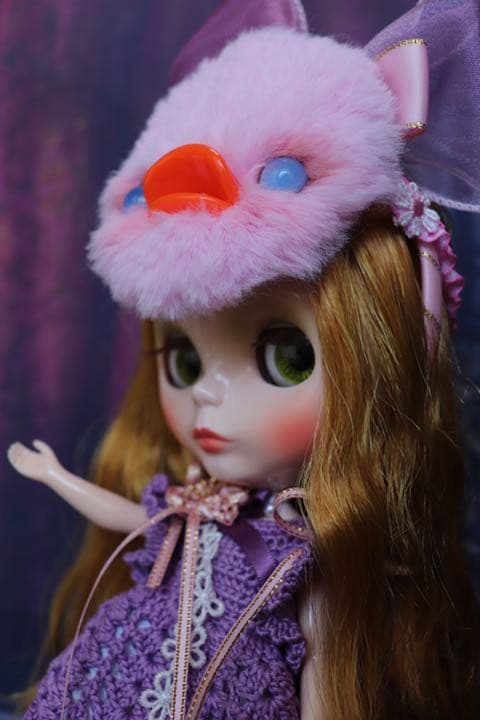 アヒルのお面　ネオブライス アウトフィット　編みぐるみ　ブライス　ハロウィン