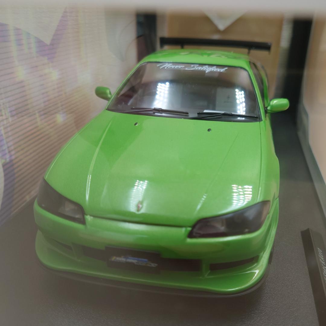 1/18 日産シルビア S15 スペック R エアロ 1999 グリーン ソリド