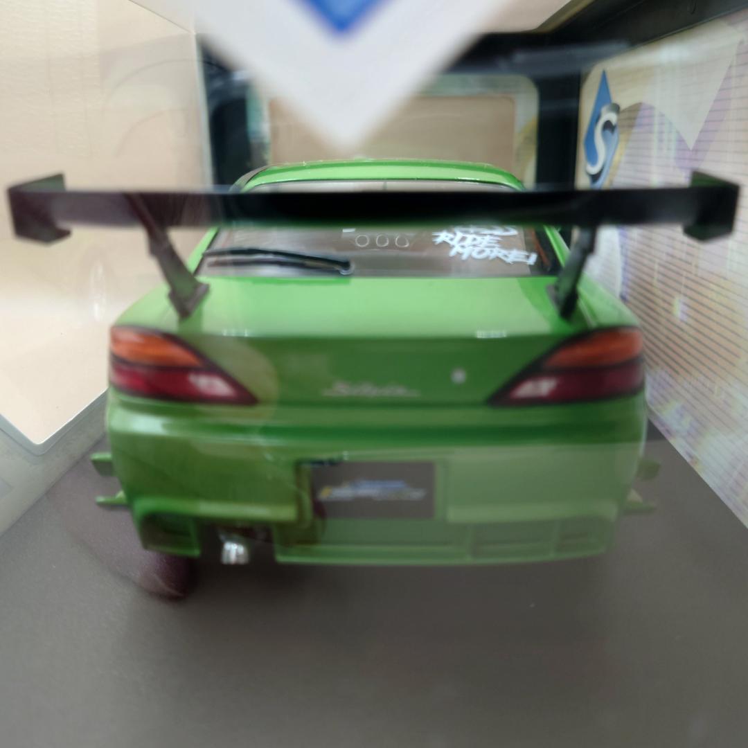 1/18 日産シルビア S15 スペック R エアロ 1999 グリーン ソリド