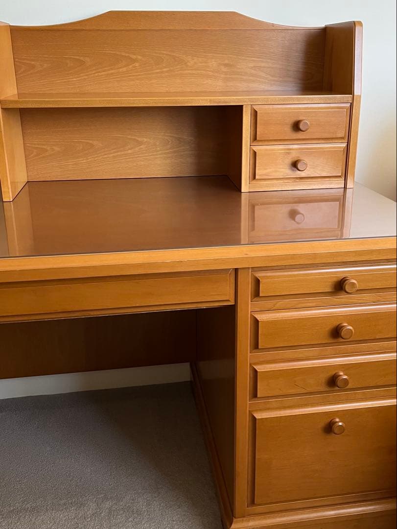 ＊美品＊ 天然木メープル学習デスク