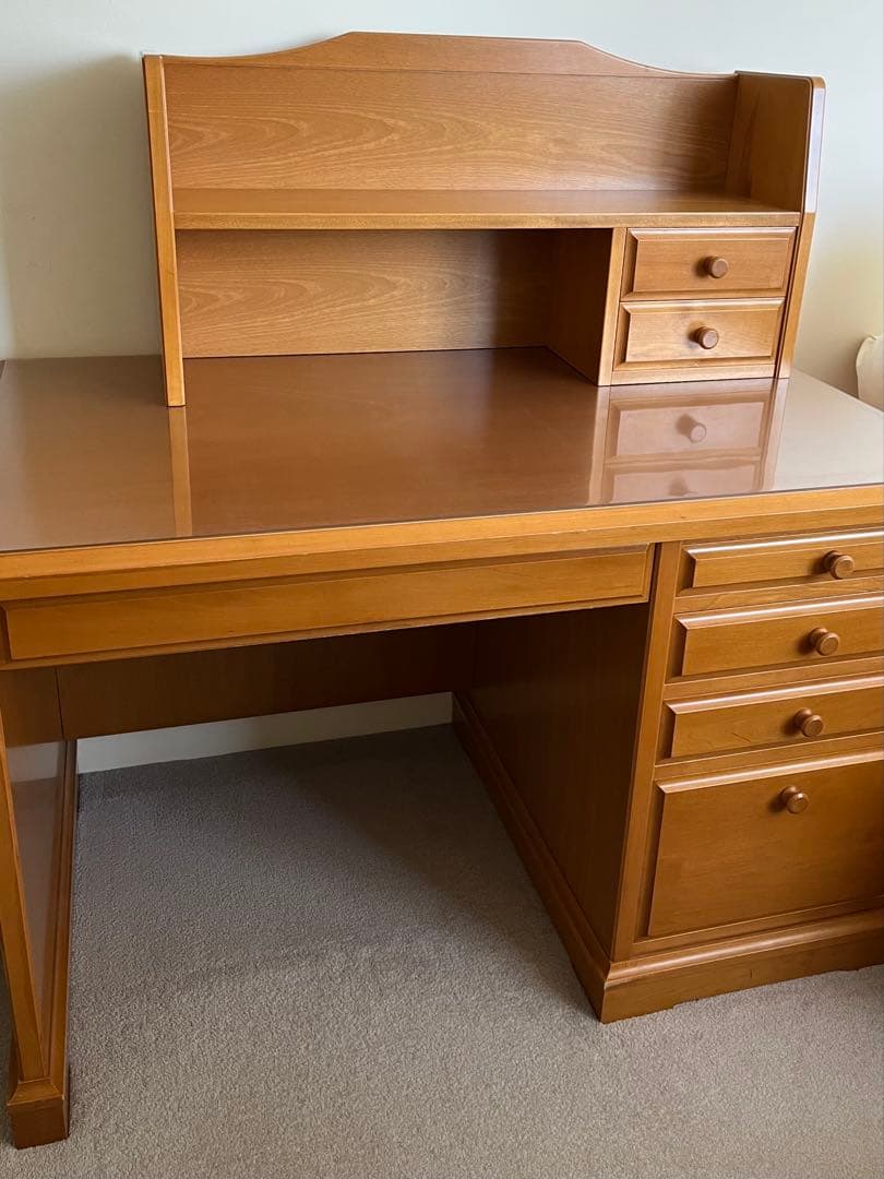 ＊美品＊ 天然木メープル学習デスク