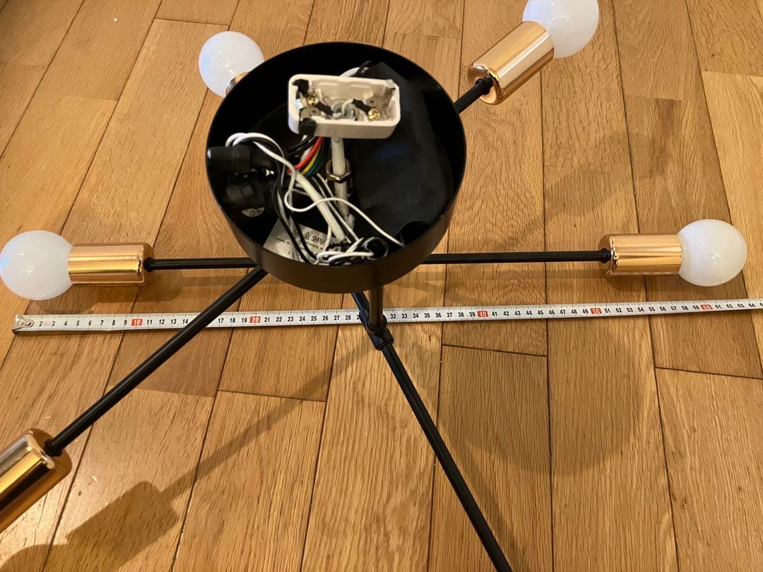 シーリングライト led 6灯 北欧 12畳　リモコン付き