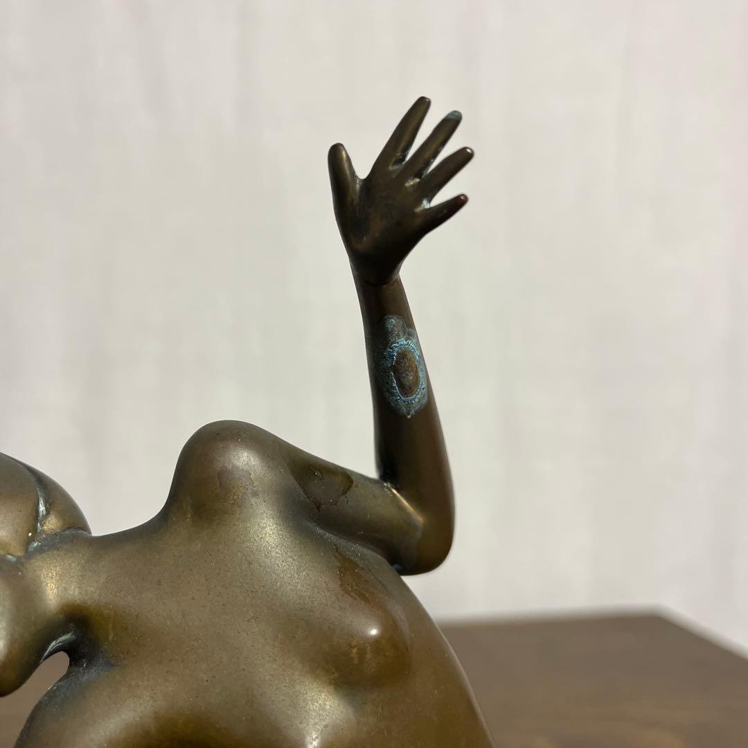 古雑貨アンティーク品◾️真鍮製 女性像 オブジェ 置物 ヌード ビンテージ品