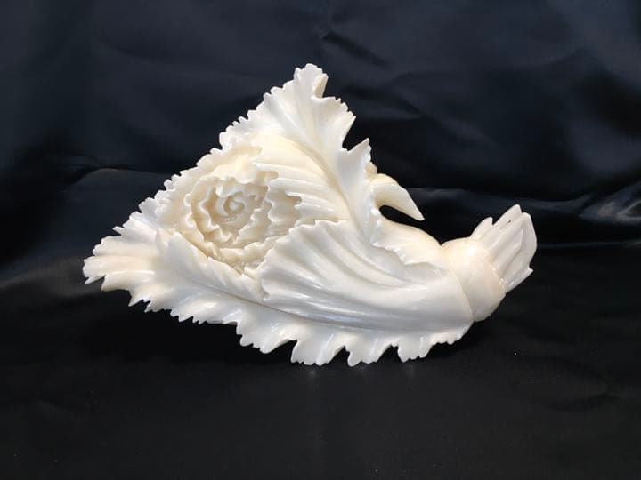 翡翠白菜彫刻置物