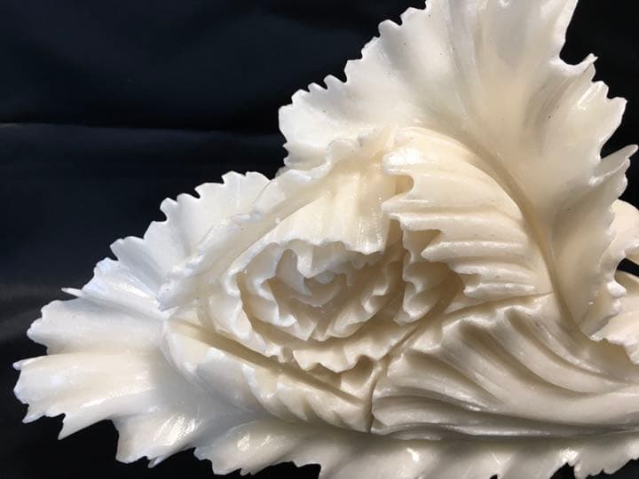 翡翠白菜彫刻置物