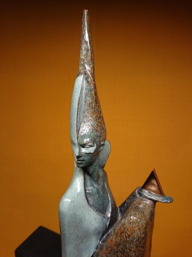 美品】ブロンズ像 アート 銅像 西洋美術 置物 工芸品 美術品 A2871