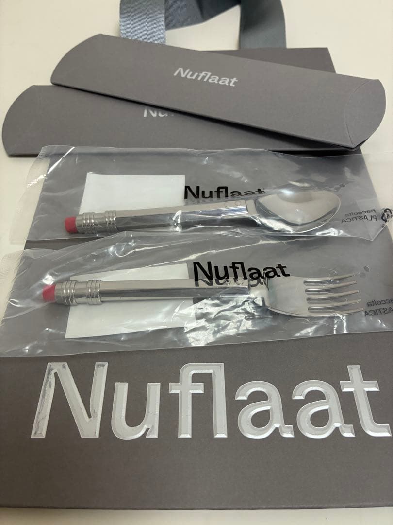 【新品】Nuflaat（ヌフラート） Spoon & Fork セット