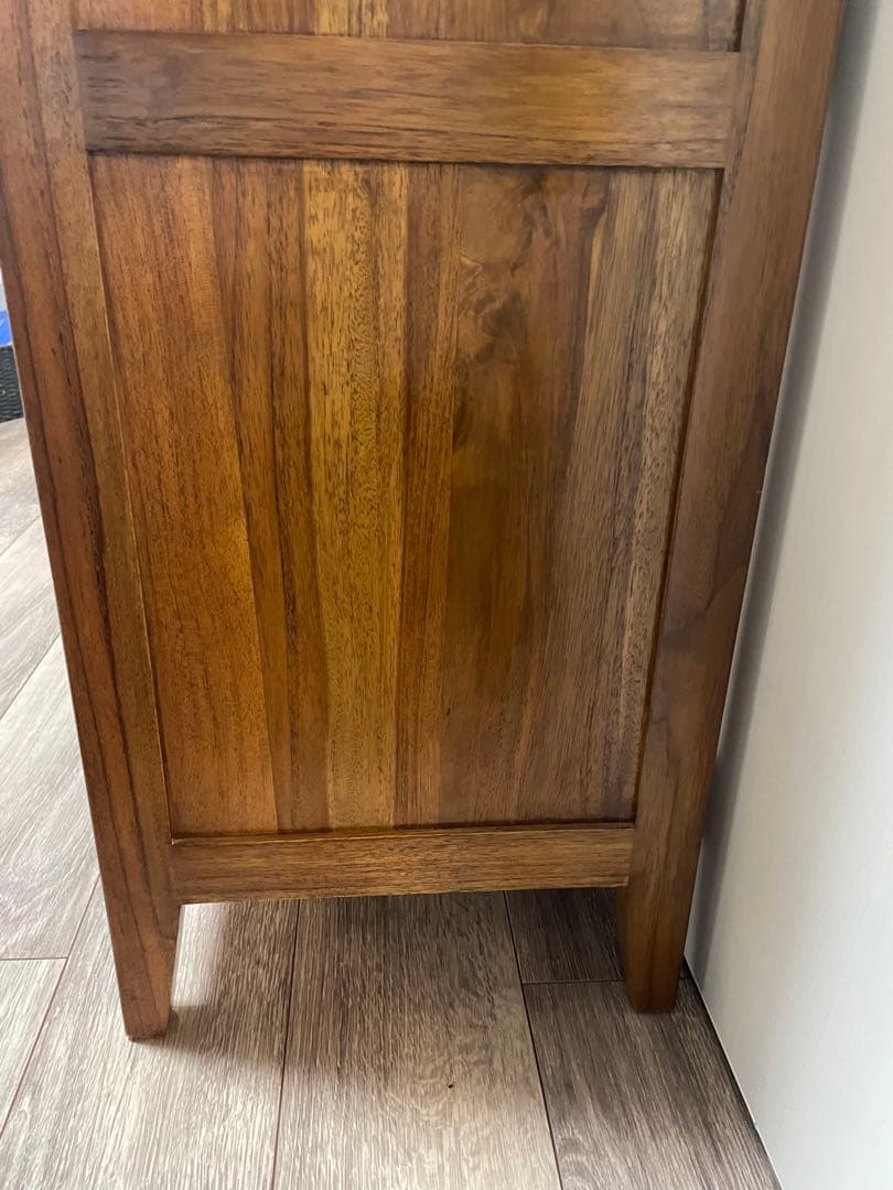 チーク 無垢材 オープンラック シェルフ 木製 本棚 ラック